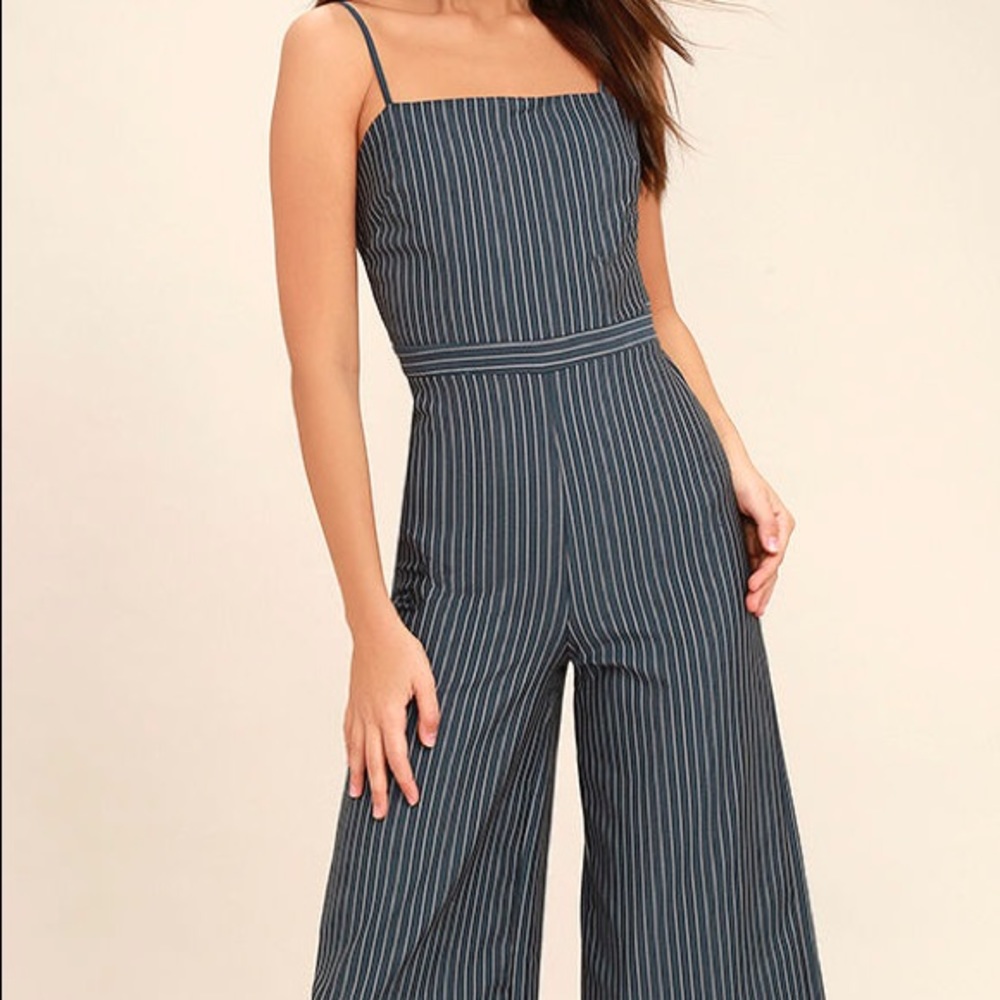 NWT Pinstripe Jumpsuit